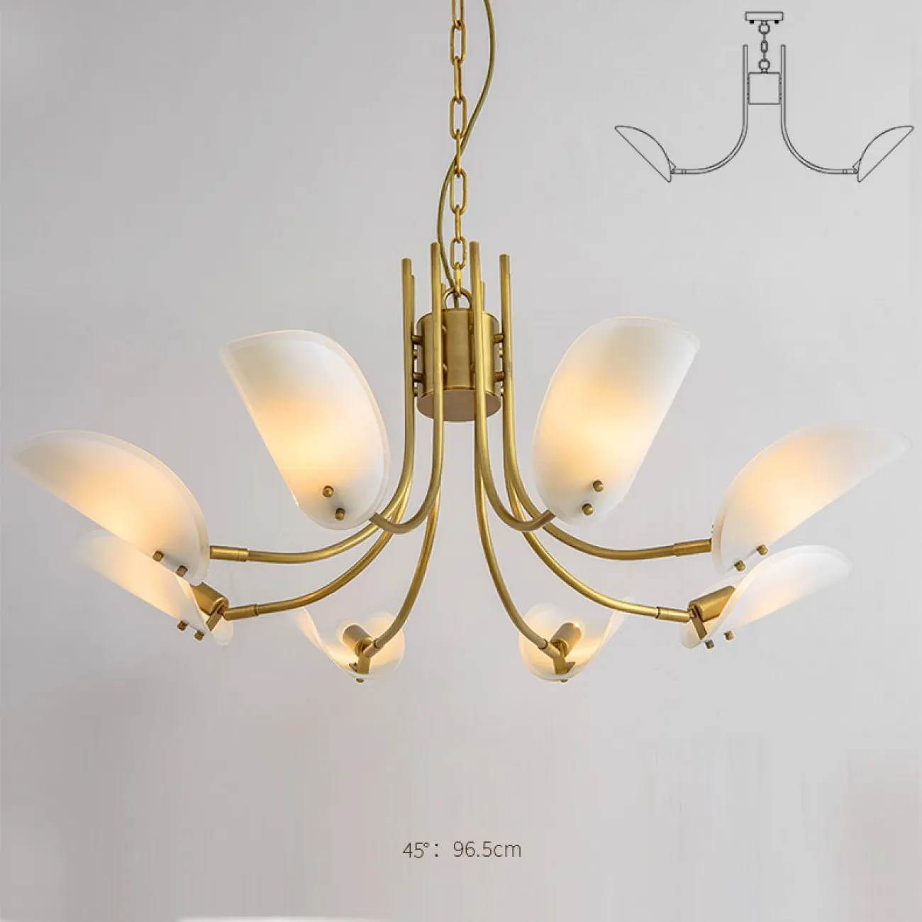 Подвесная люстра BELLVIK 8 D106 от ImperiumLoft