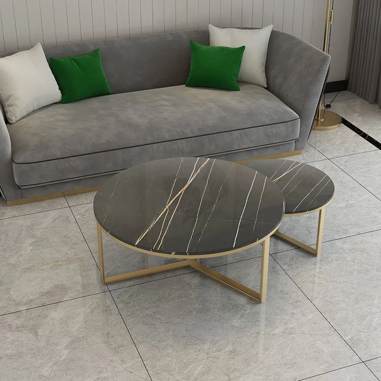 Стильный комплект журнальных столиков - LaLume-AP00267 Стильный комплект журнальных столиков - LaLume-AP00267