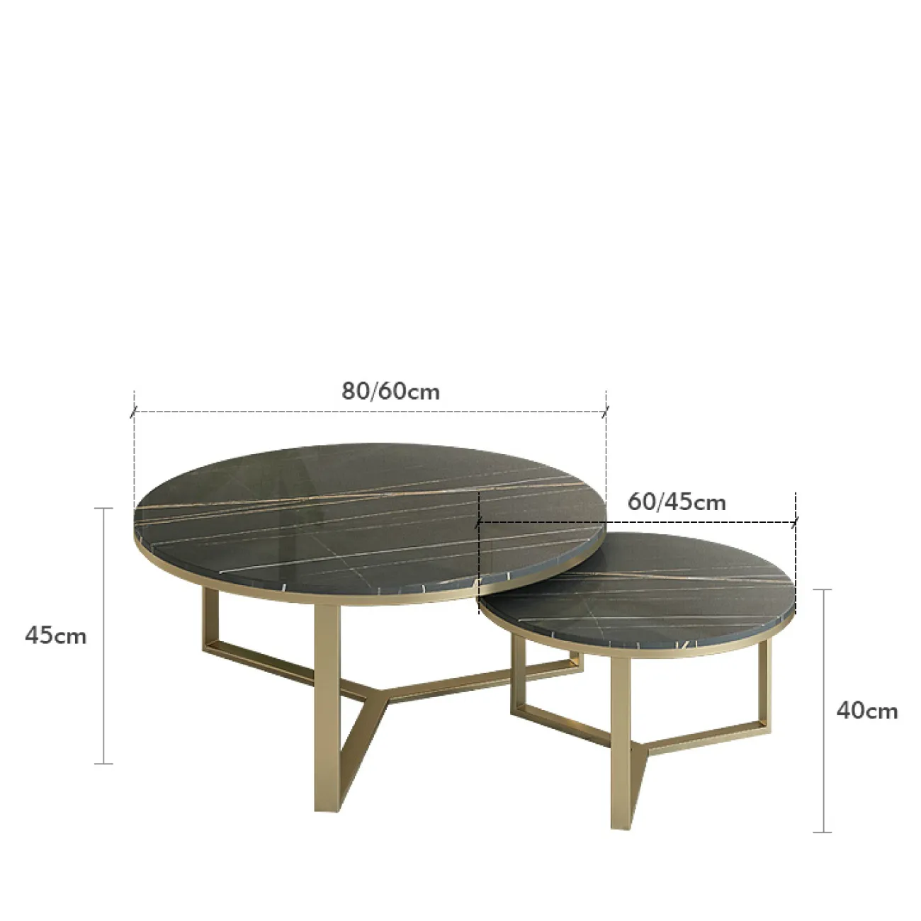 Стильный комплект журнальных столиков - LaLume-AP00267 Стильный комплект журнальных столиков - LaLume-AP00267