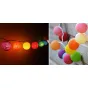Гирлянда хлопковые фонарики Сotton Ball Rainbow
