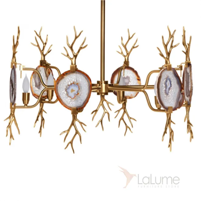 Люстра Branch Agate Chandelier Brass emporium home от LaLume