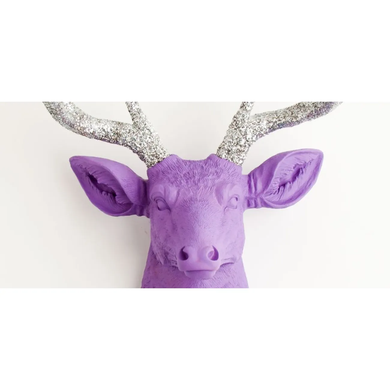 Голова оленя - Фиолетовая / серебряные рога от LaLume