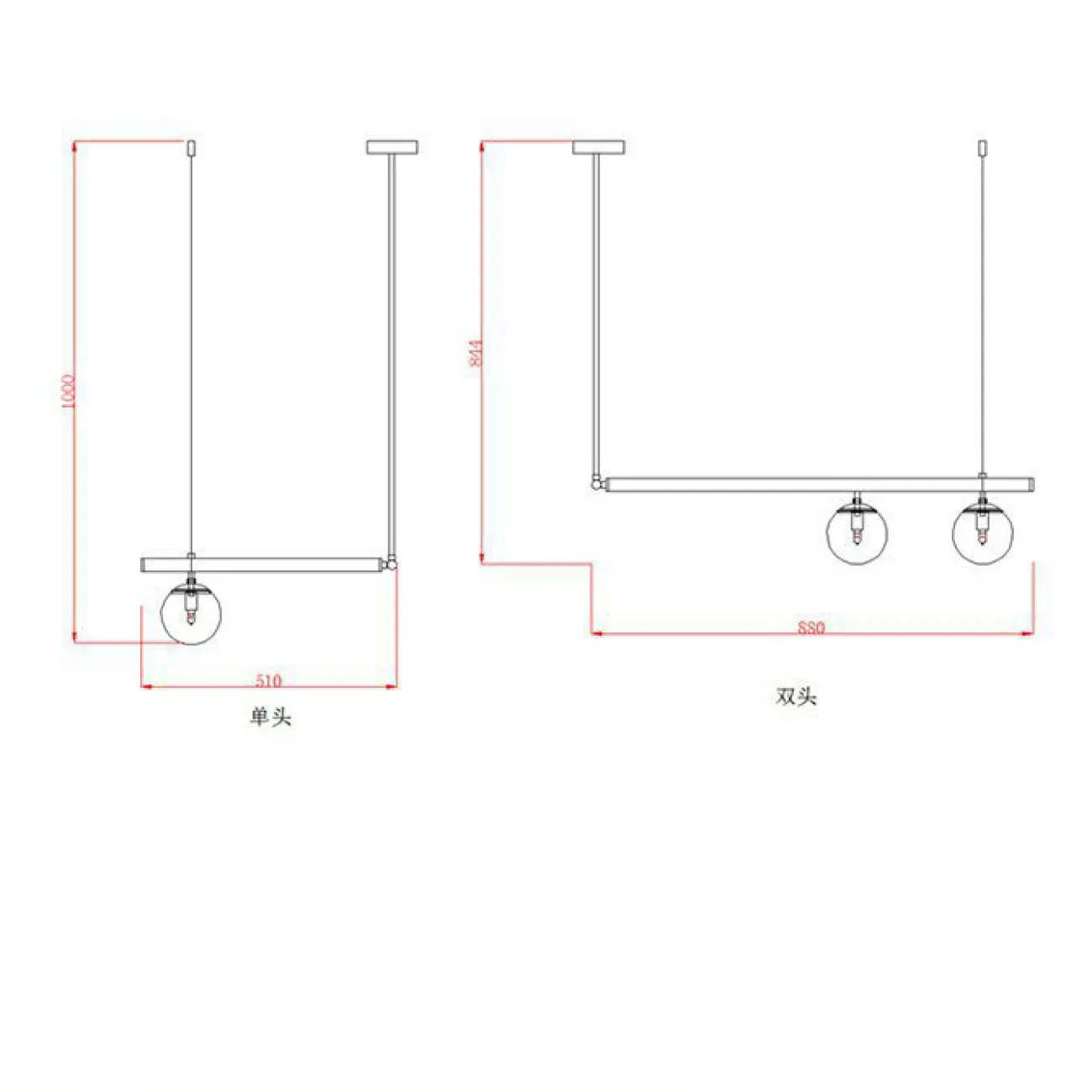 Подвесной светильник ASGARD L6 от ImperiumLoft