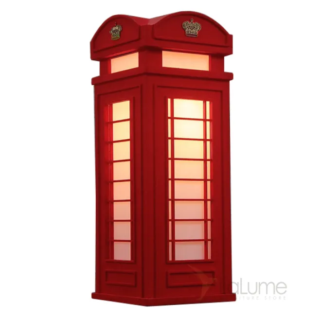 Настольная лампа London Phone Booth Table Lamp от LaLume