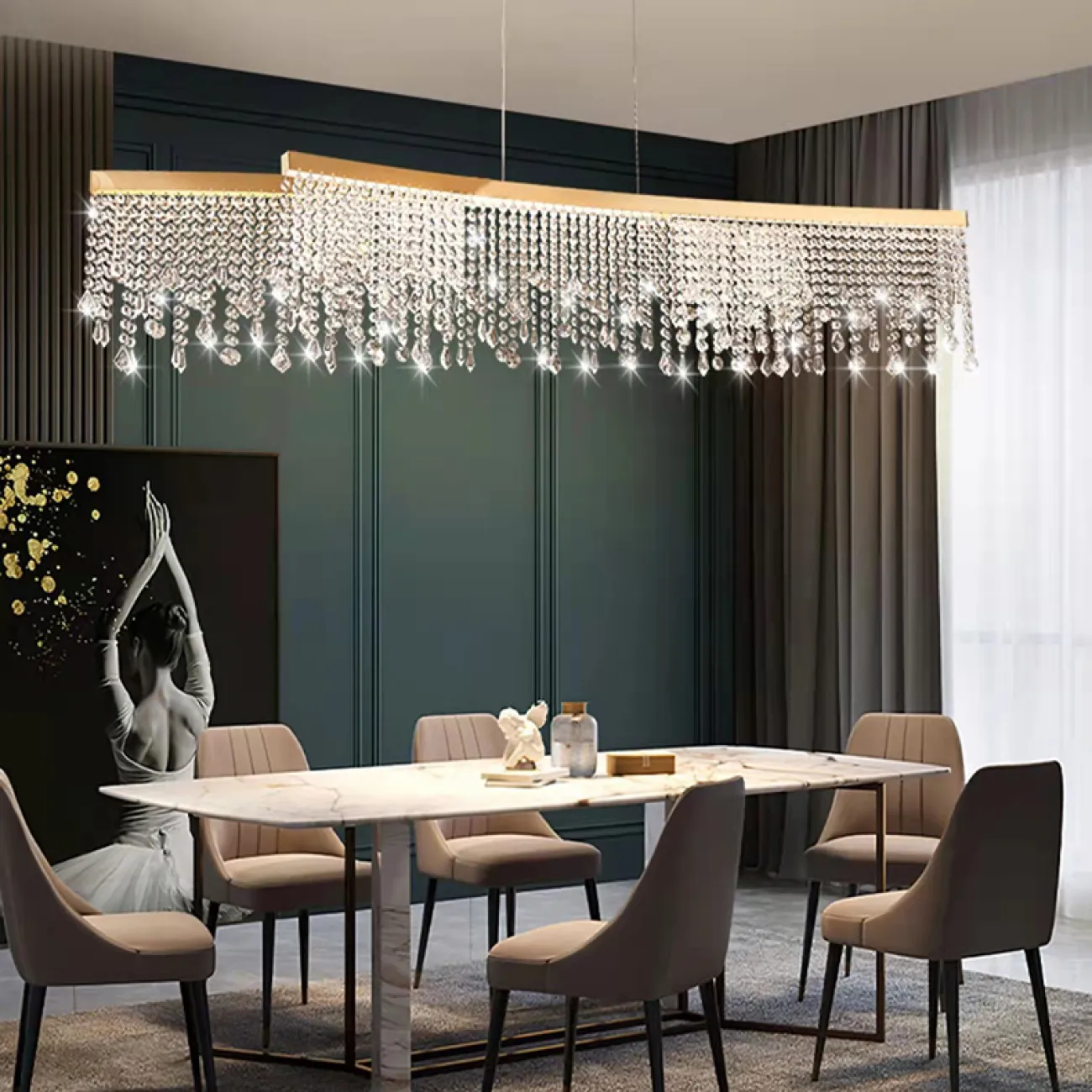 Подвесной светильник CASSANDRA LONG L120 от ImperiumLoft