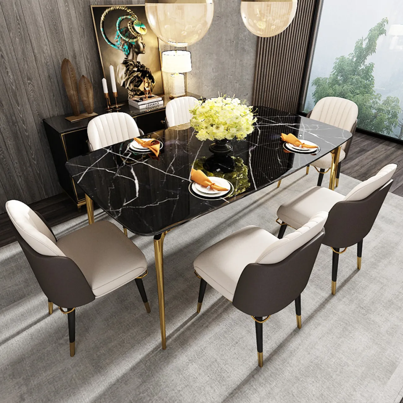 Дизайнерский обеденный стол LaLume-AZ00315 Дизайнерский обеденный стол LaLume-AZ00315