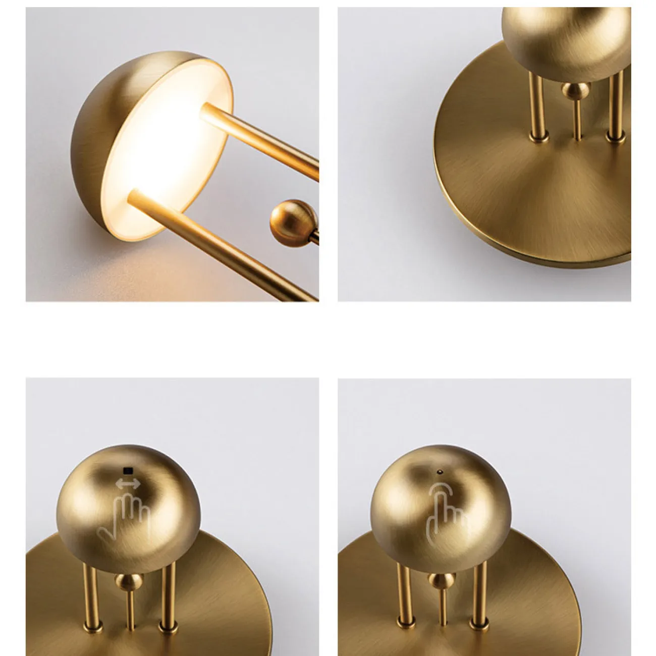 Настольная лампа FIRTH Chrome от ImperiumLoft