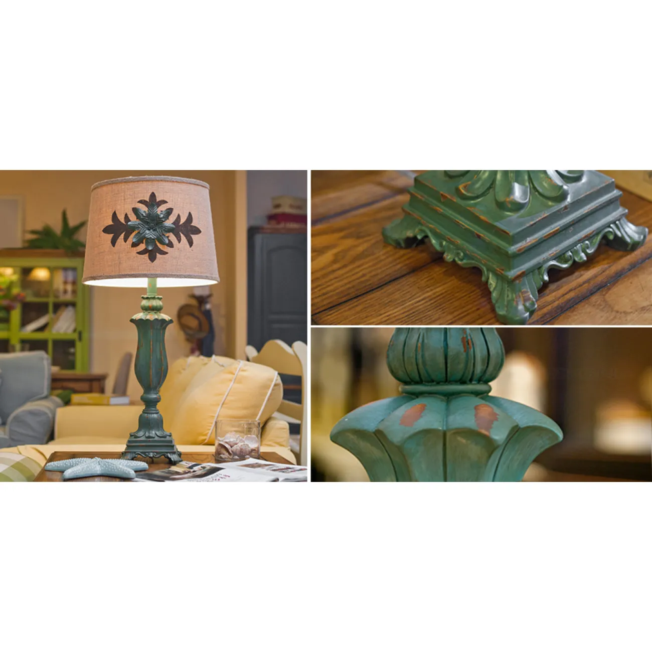 Настольная лампа Cross Ornament Provence table lamp от LaLume