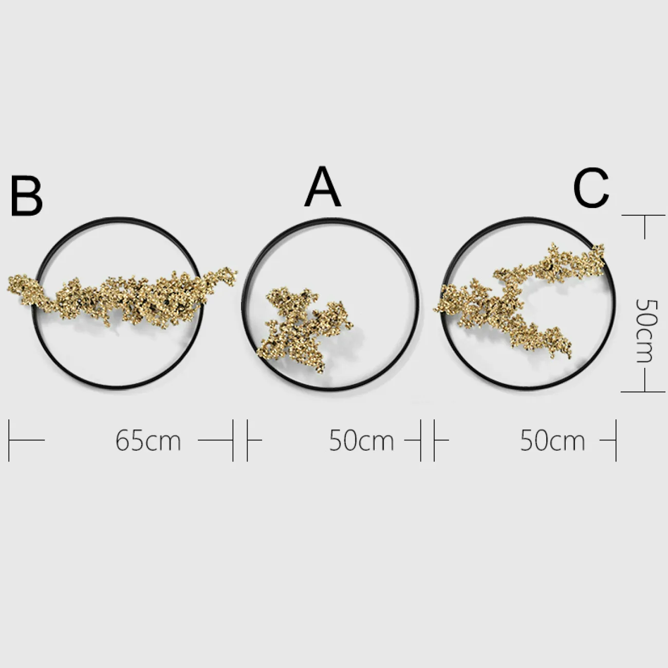 Дизайнерский настенный декор круг LaLume-KKK00253