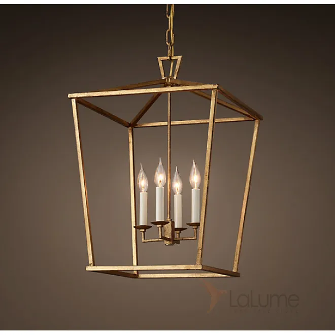 Подвесной светильник 19th C. English Openwork Square Pendant Bronze от LaLume