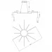 Wireflow LED Black Suspension lam 12 патронов