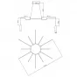 Wireflow LED Black Suspension lam 12 патронов designed by Jordi Vilardell