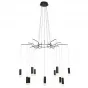 Wireflow LED Black Suspension lam 12 патронов designed by Jordi Vilardell