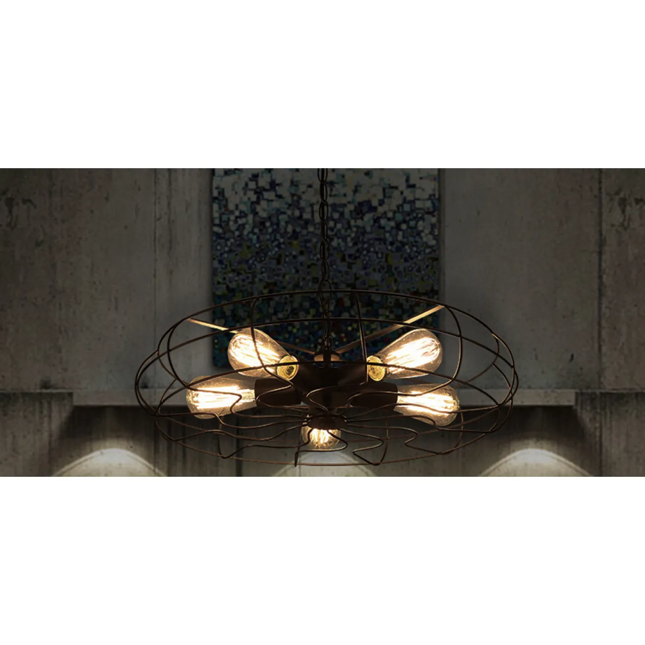 Люстра Grinder Loft Industrial Mill от LaLume