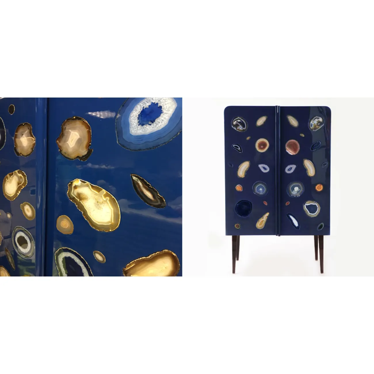 Patrick Naggar Gem Cabinet шкаф украшенный агатами designed by Patrick Naggar от LaLume