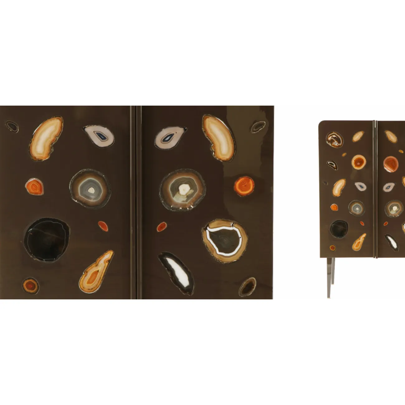 Patrick Naggar Gem Cabinet шкаф украшенный агатами designed by Patrick Naggar от LaLume