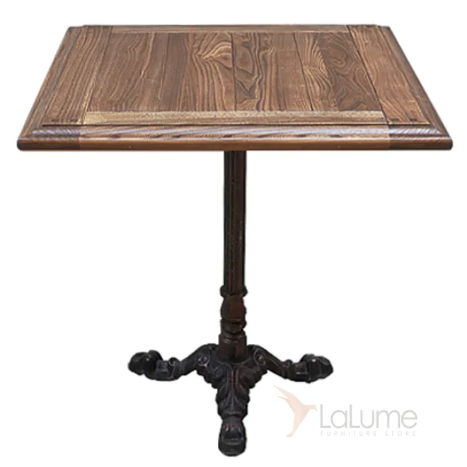 Стол для ресторана Cast iron and Oak restaurant table square от LaLume