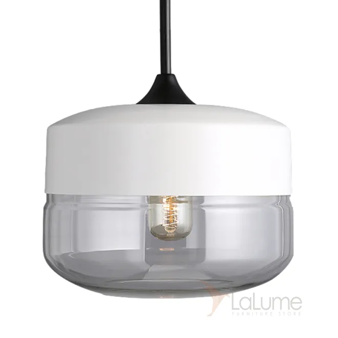 Подвесной светильник Hanglamp zwart glas White II от LaLume