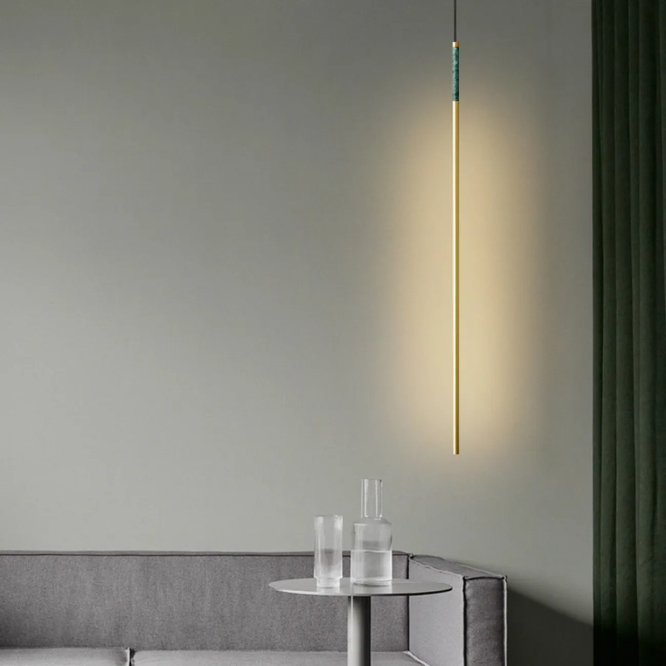 Подвесной светильник VELLAMO H63 Green от ImperiumLoft