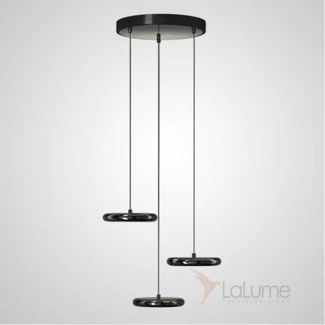 Готовая комбинация подвесных светодиодных светильников с металлическим корпусом дискообразной формы SEGOL TRIO D33