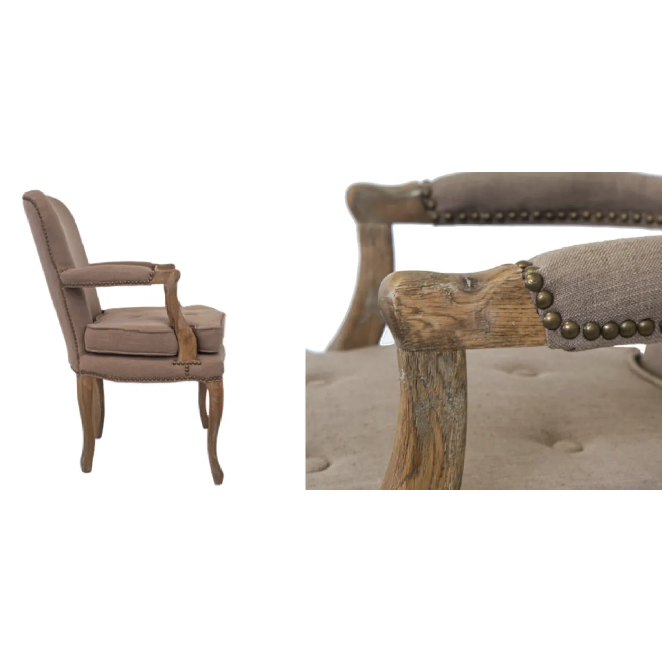 Стул French chairs Provence Corsica Grey ArmChair от LaLume