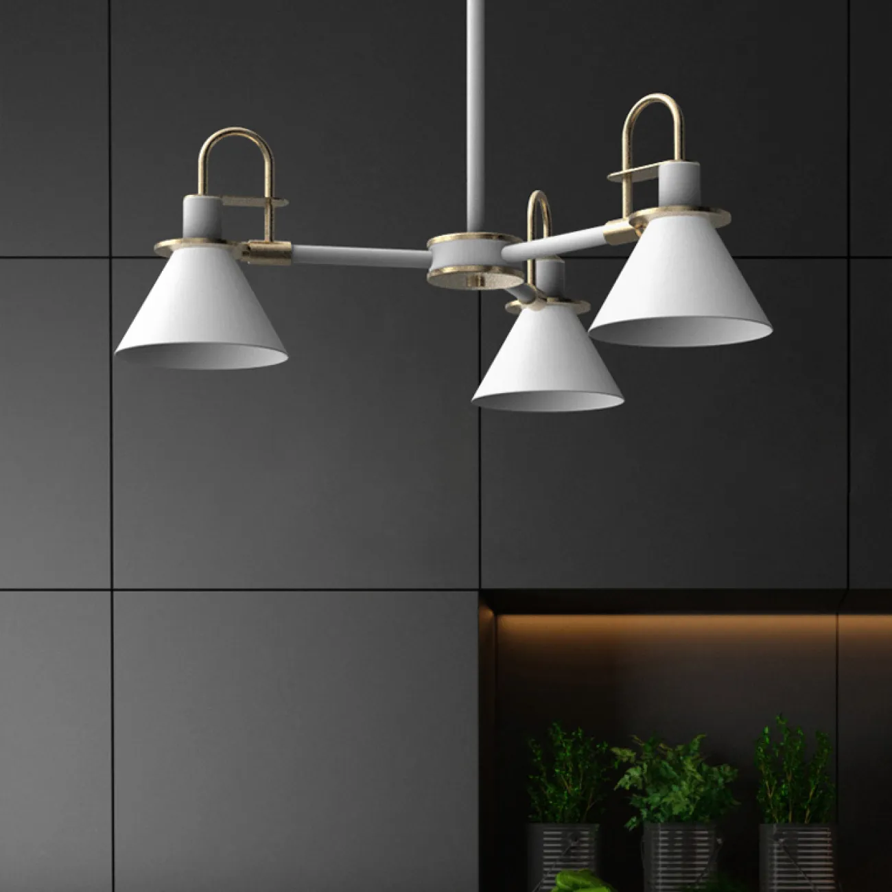 Люстра на штанге CODA D76 White от ImperiumLoft Люстра на штанге CODA D76 White от ImperiumLoft