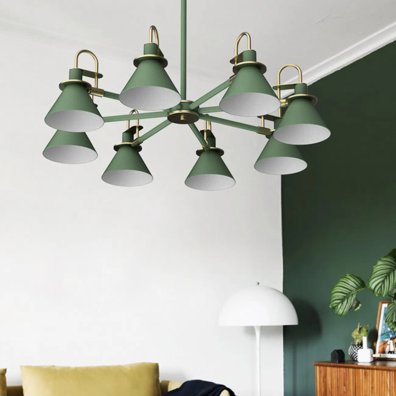 Люстра на штанге CODA D88 Black от ImperiumLoft