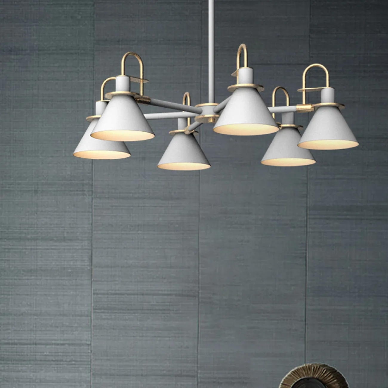 Люстра на штанге CODA D76 White от ImperiumLoft Люстра на штанге CODA D76 White от ImperiumLoft