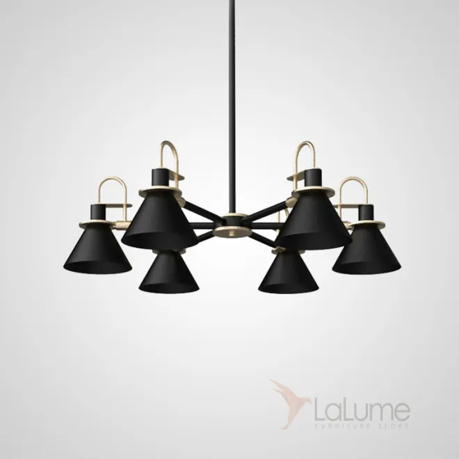 Люстра на штанге CODA D88 Black от ImperiumLoft