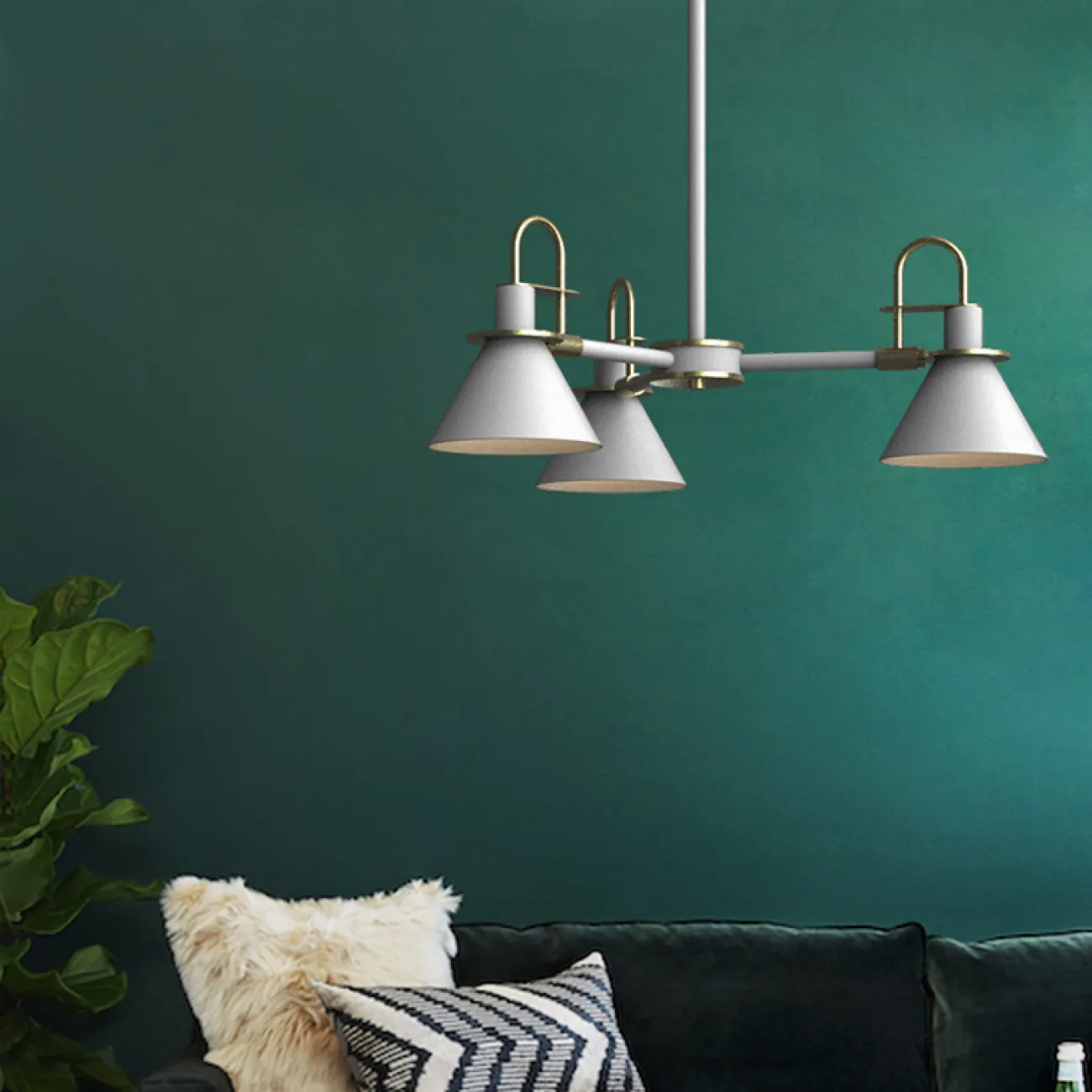 Люстра на штанге CODA D76 White от ImperiumLoft Люстра на штанге CODA D76 White от ImperiumLoft