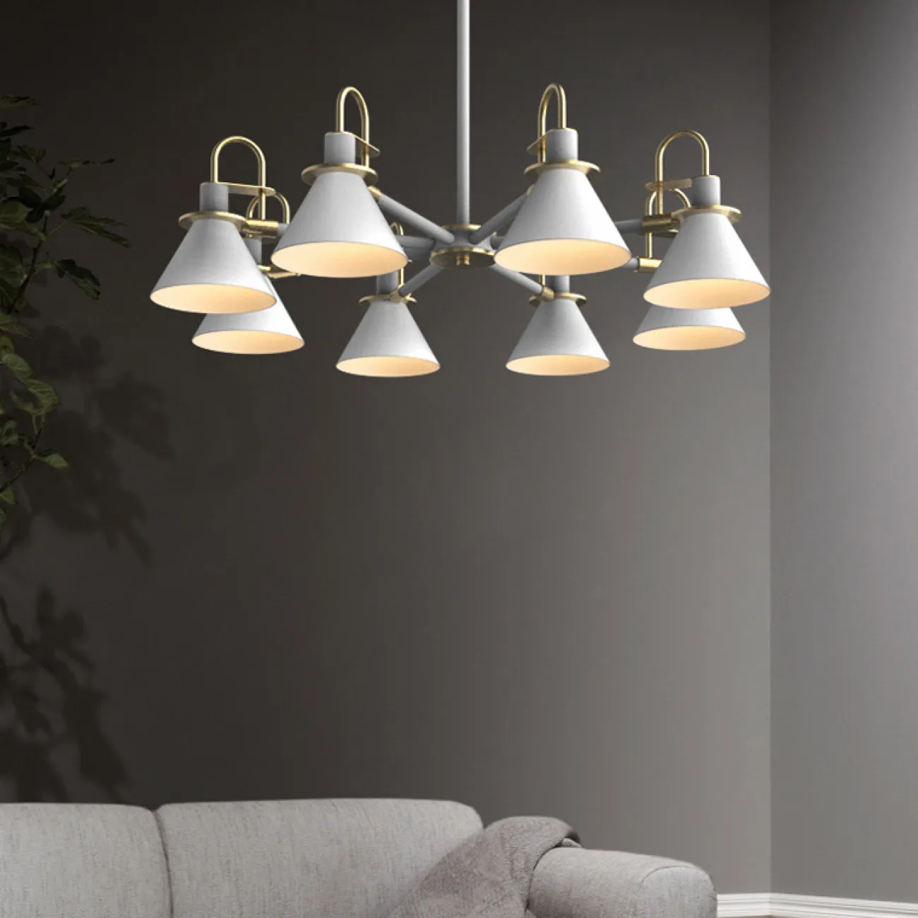 Люстра на штанге CODA D76 White от ImperiumLoft Люстра на штанге CODA D76 White от ImperiumLoft