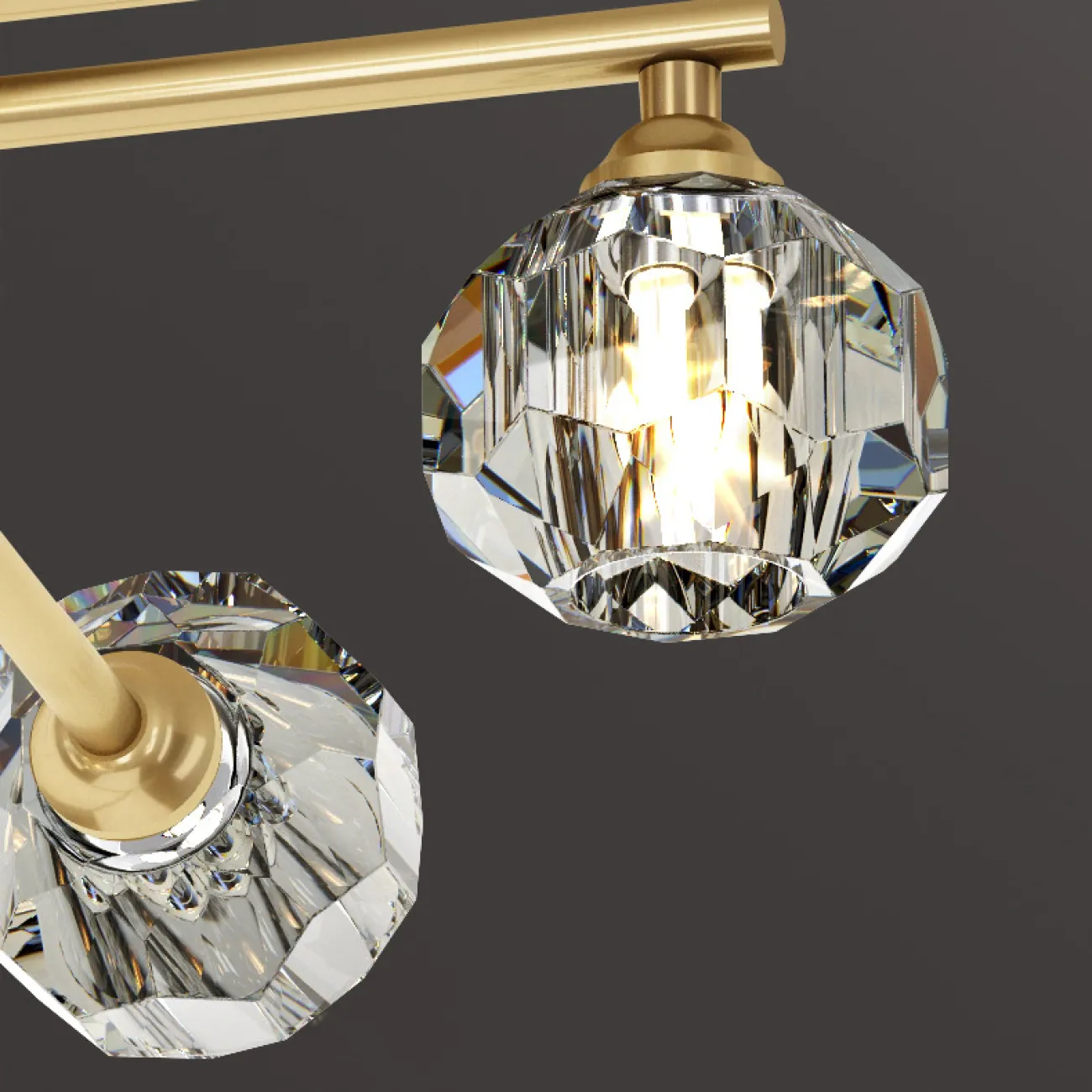 Потолочная люстра RH CH L4 Brass Black от ImperiumLoft