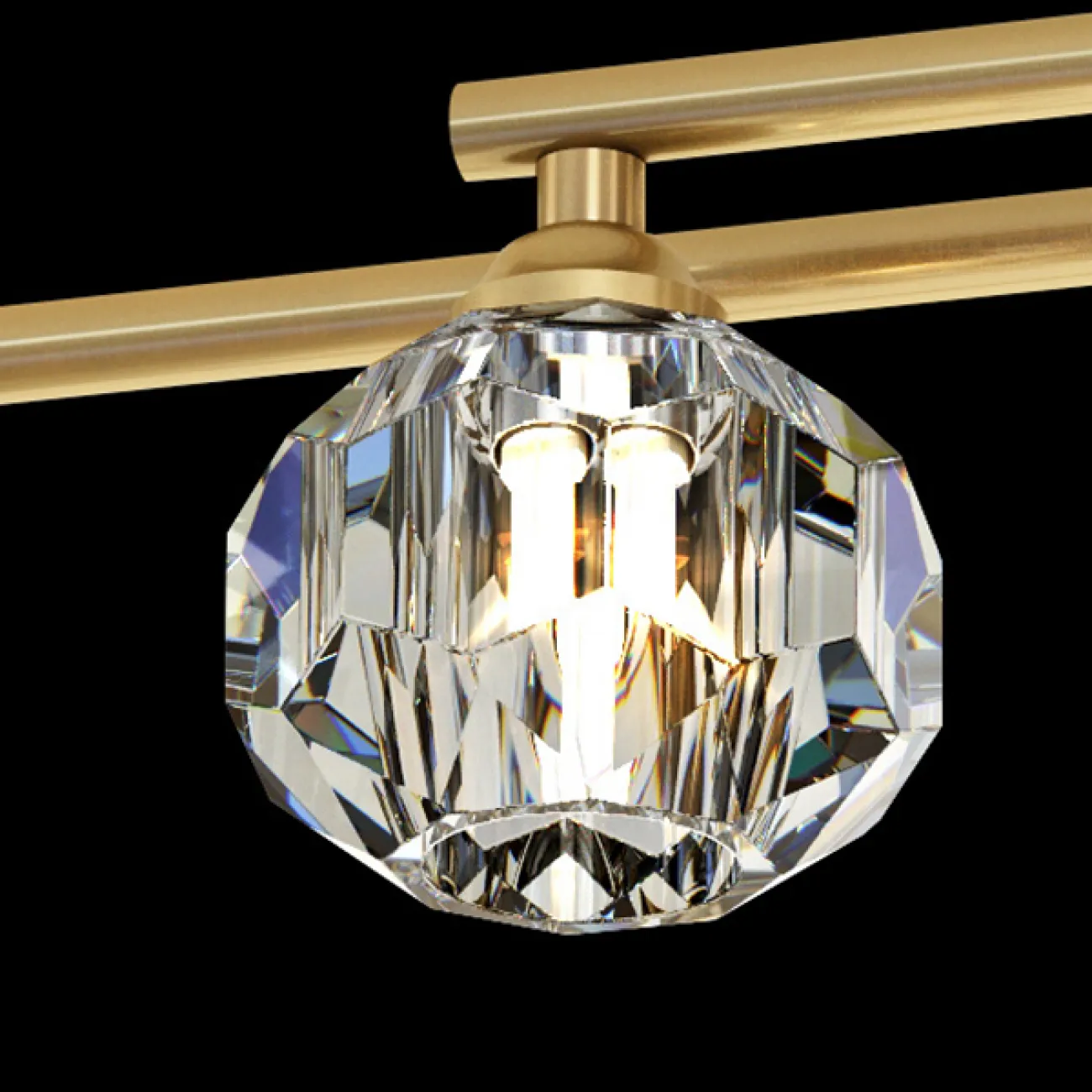 Потолочная люстра RH CH L4 Brass Black от ImperiumLoft