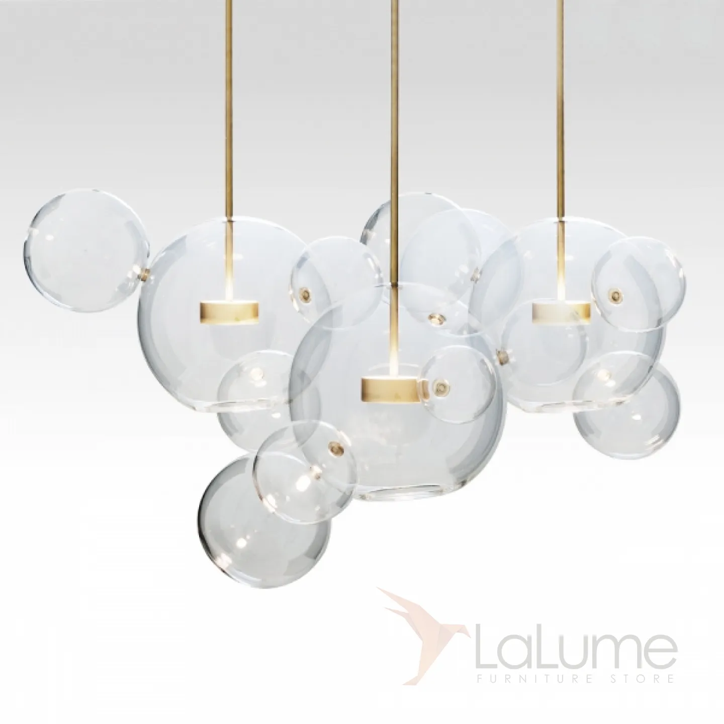 Люстра Bolle circular Chandelier 14 Bubble Giopato & Coombes