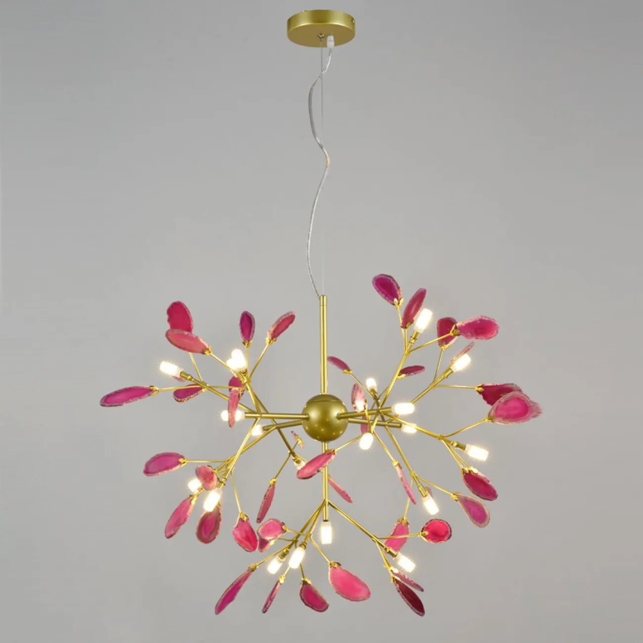 Подвесная люстра AGATE L16 Green от ImperiumLoft