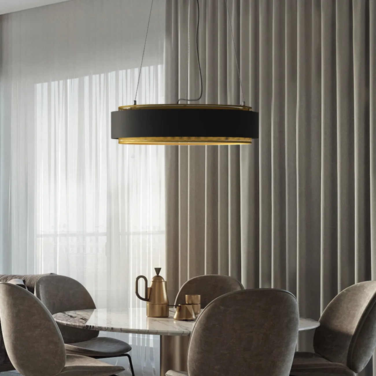 Подвесной светильник CASING 38 черный от ImperiumLoft