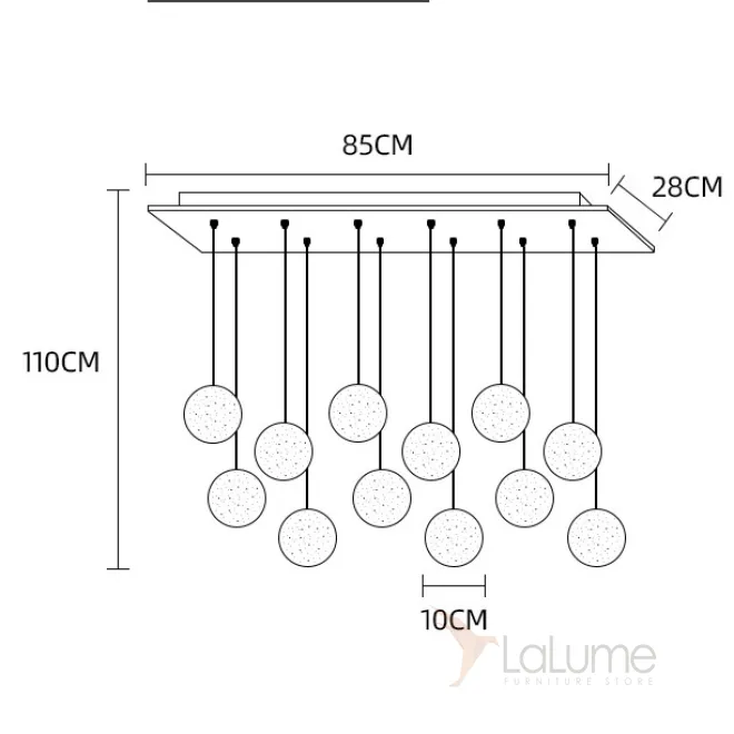 Подвесной светильник FRESH MORE L12 Планка от ImperiumLoft