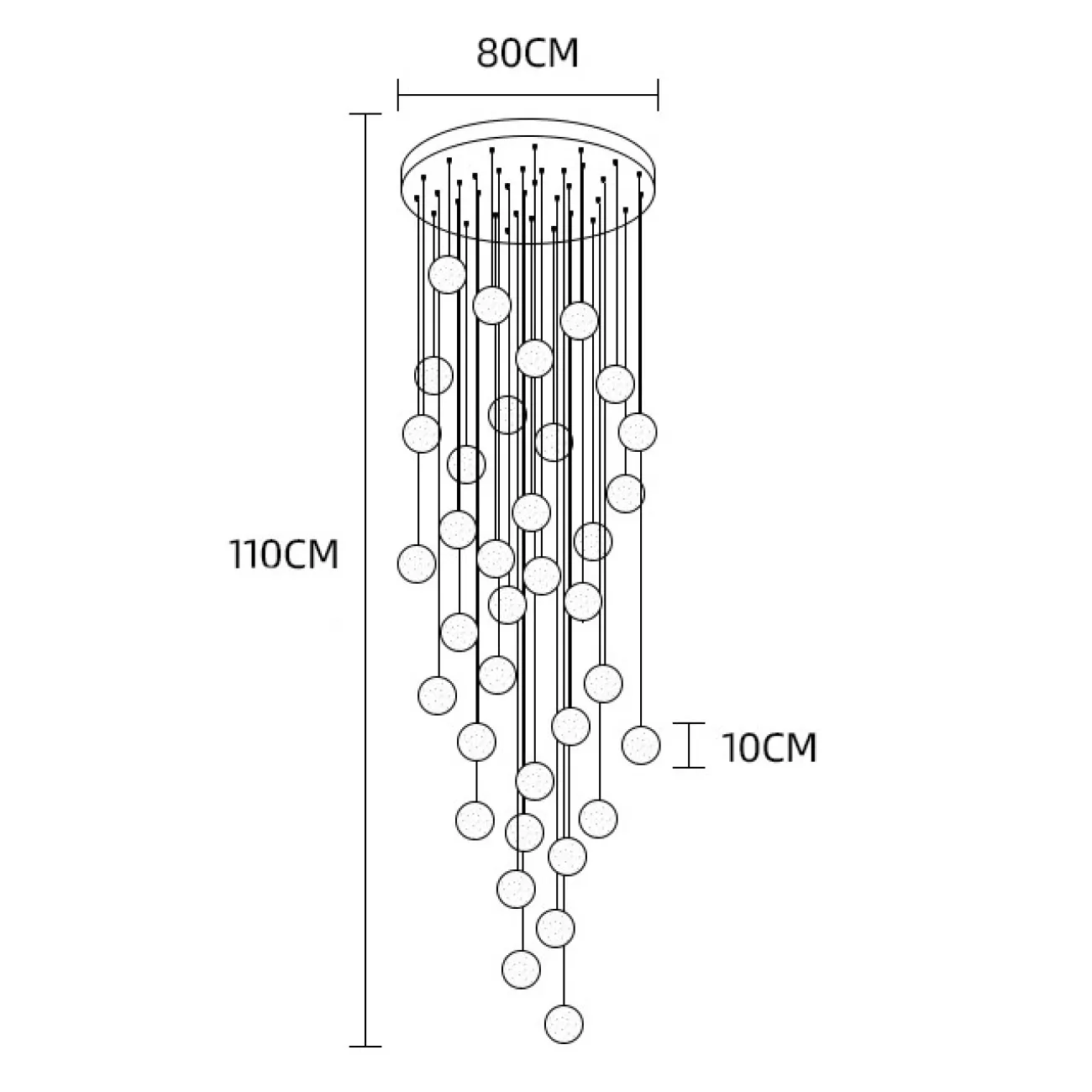 Подвесной светильник FRESH MORE L6 Диск от ImperiumLoft