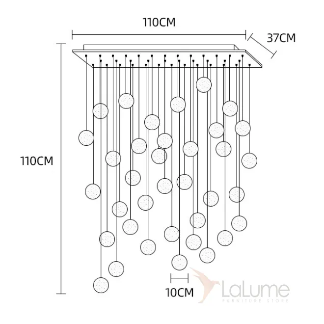 Подвесной светильник FRESH MORE L36 Планка от ImperiumLoft