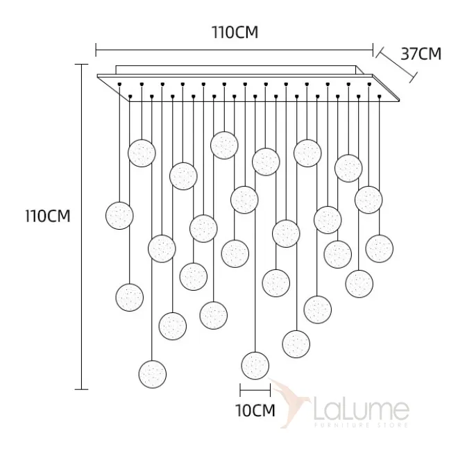Подвесной светильник FRESH MORE L26 Планка от ImperiumLoft