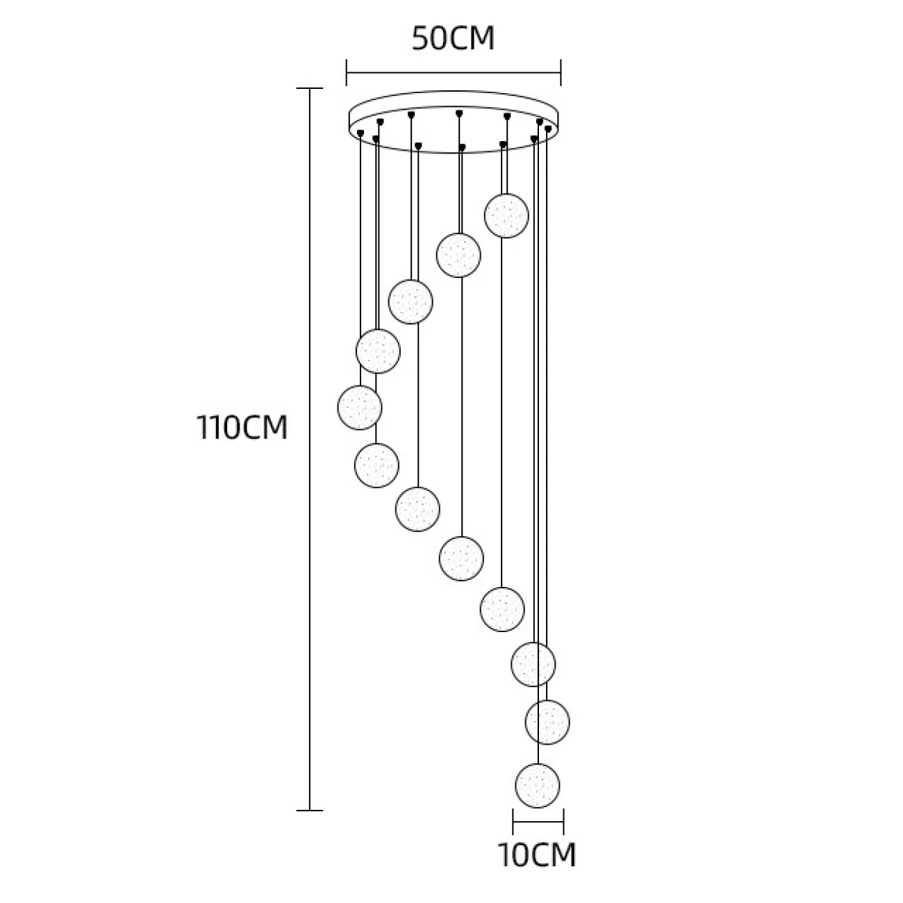 Подвесной светильник FRESH MORE L6 Диск от ImperiumLoft