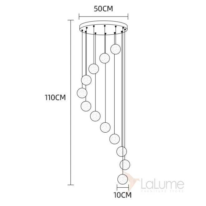 Подвесной светильник FRESH MORE L12 Диск от ImperiumLoft