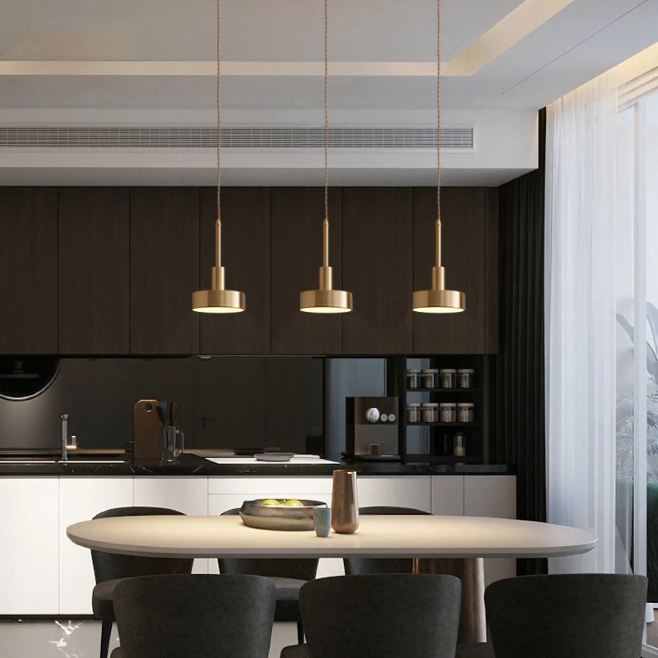 Подвесной светильник TENN ONE brass от ImperiumLoft