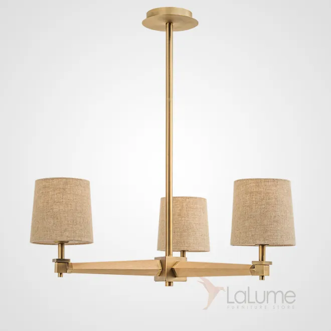 Люстра Jorgenson D70 Beige/Light wood от ImperiumLoft