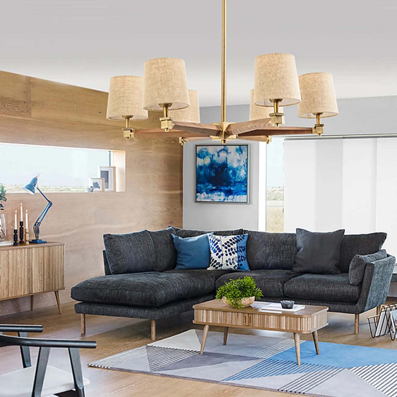 Люстра Jorgenson D85 Beige/Dark wood от ImperiumLoft Люстра Jorgenson D85 Beige/Dark wood от ImperiumLoft