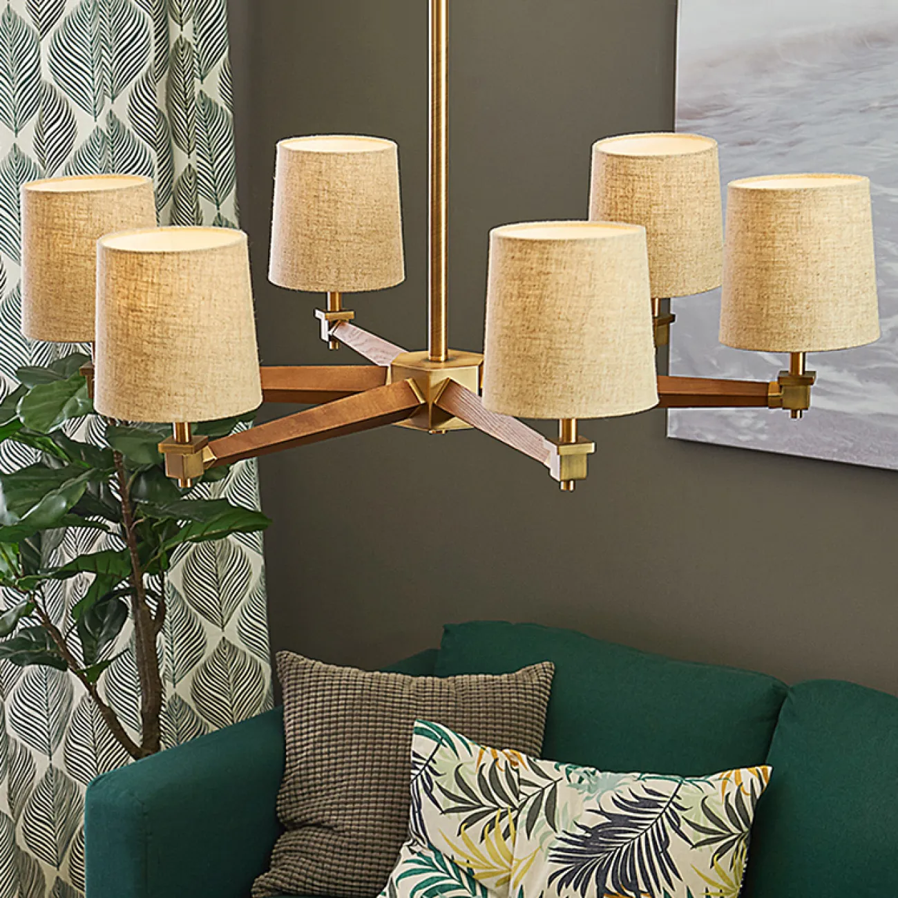 Люстра Jorgenson D85 Beige/Dark wood от ImperiumLoft Люстра Jorgenson D85 Beige/Dark wood от ImperiumLoft