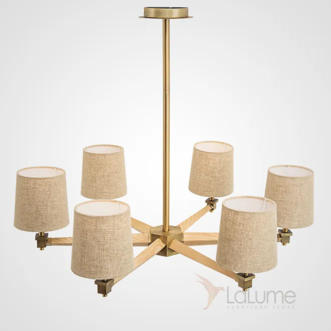 Люстра Jorgenson D85 Beige/Light wood от ImperiumLoft