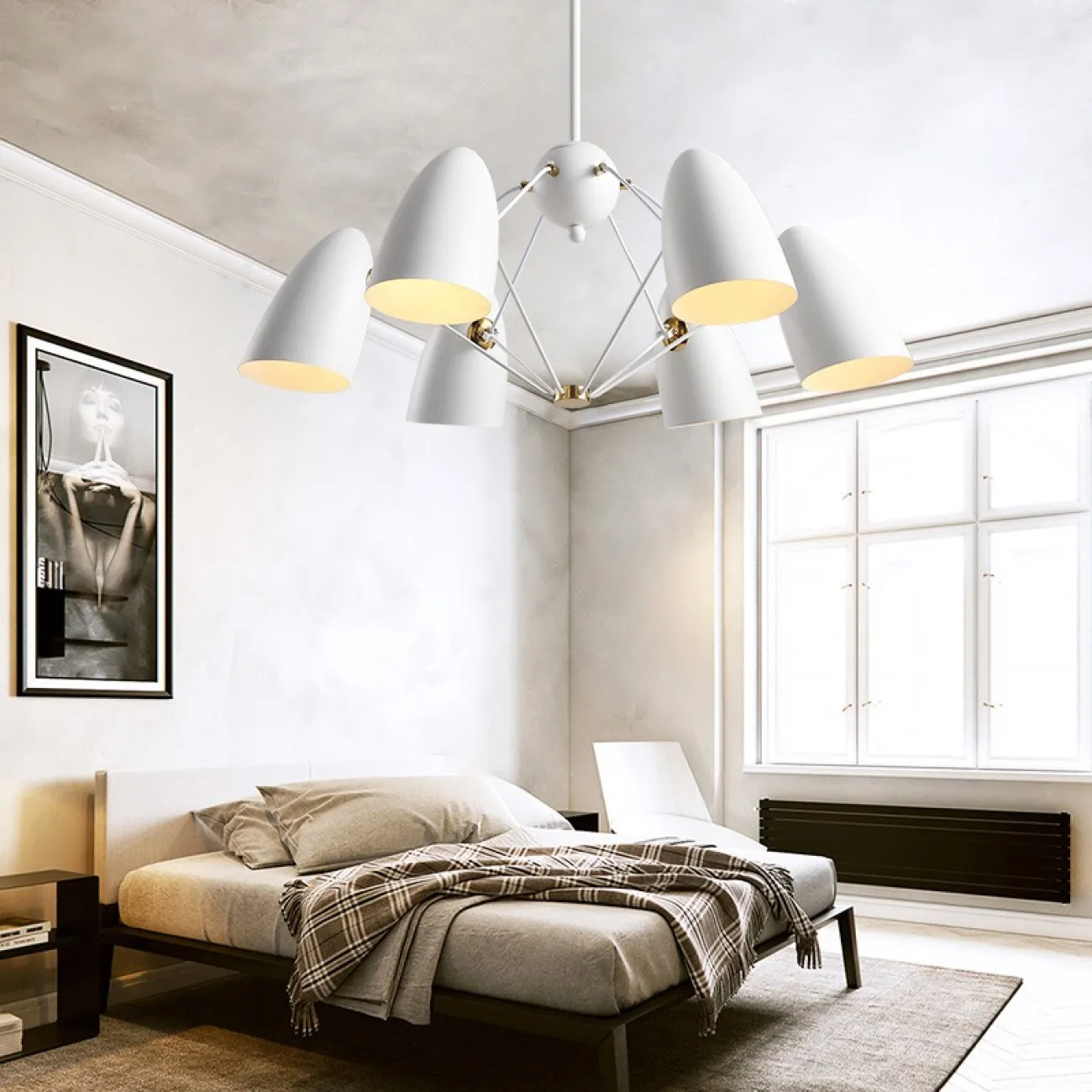 Подвесная люстра ETA 10 Белый от ImperiumLoft