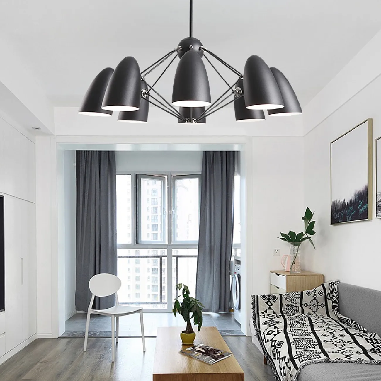 Подвесная люстра ETA 10 Белый от ImperiumLoft