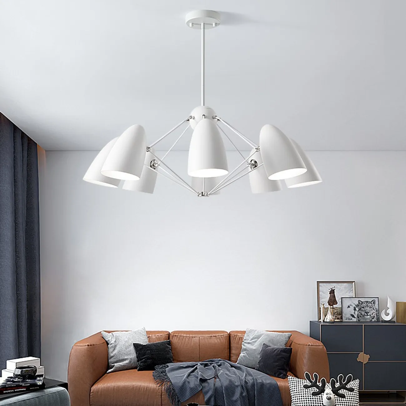 Подвесная люстра ETA 10 Белый от ImperiumLoft